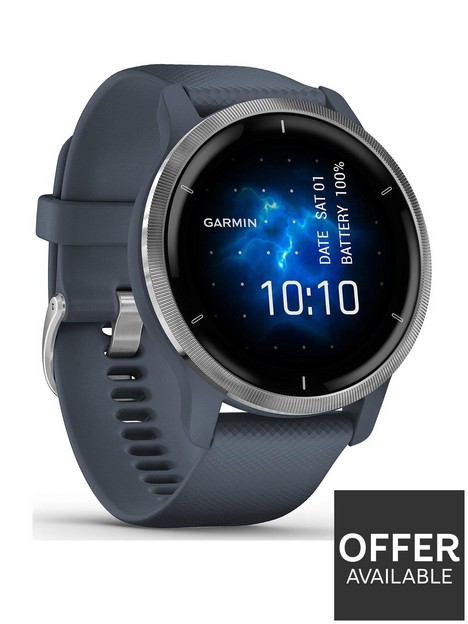 garmin-venu-2-gps-smartwatch-silver-bezel-with-granite-blue-case-and-silicone-band