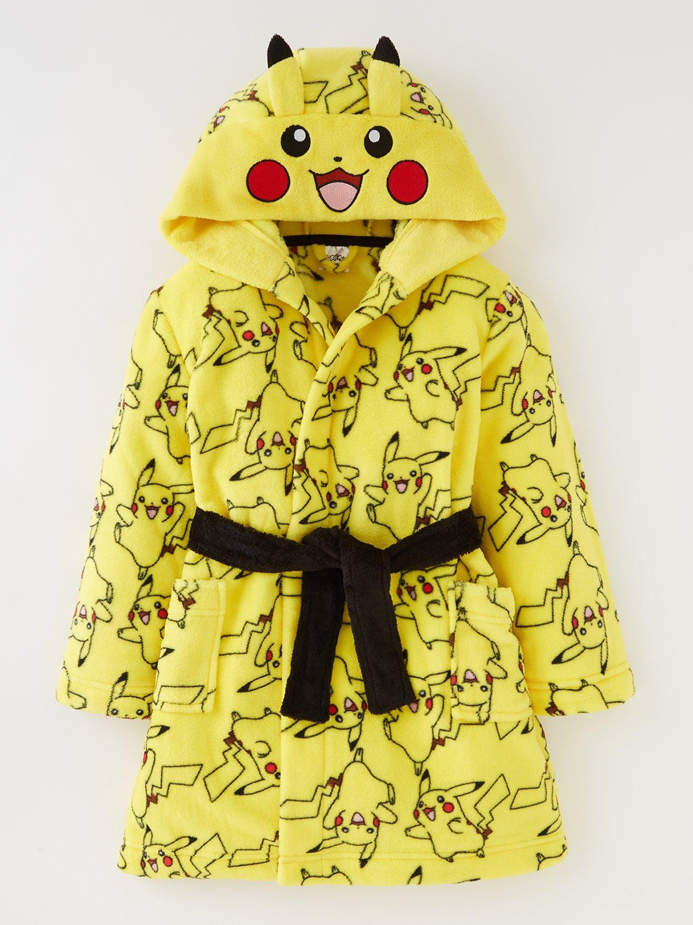 Pokemon Boys Pokemon Pikachu Dressing Gown Yellow