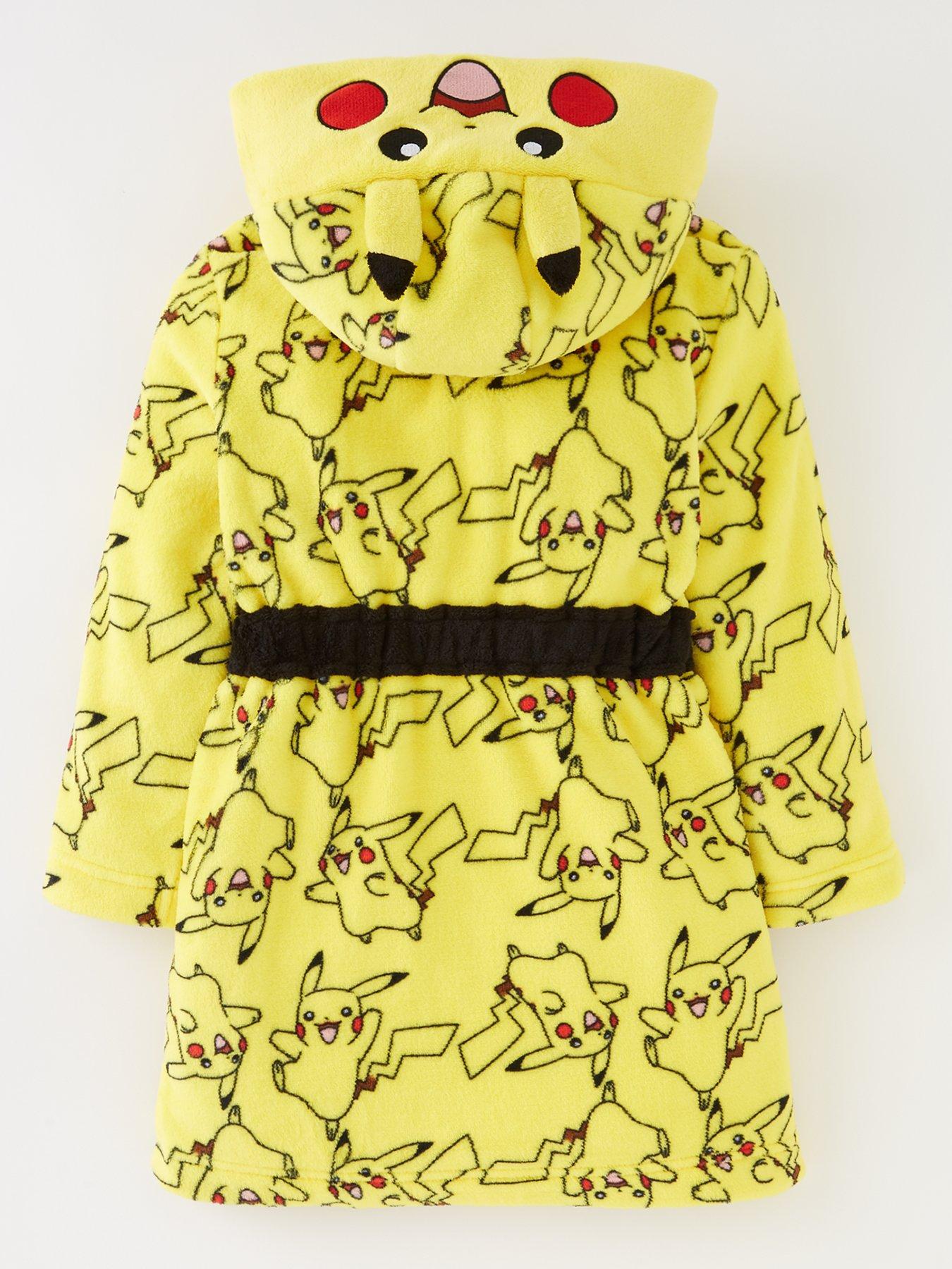 Pokemon Boys Pokemon Pikachu Dressing Gown Yellow