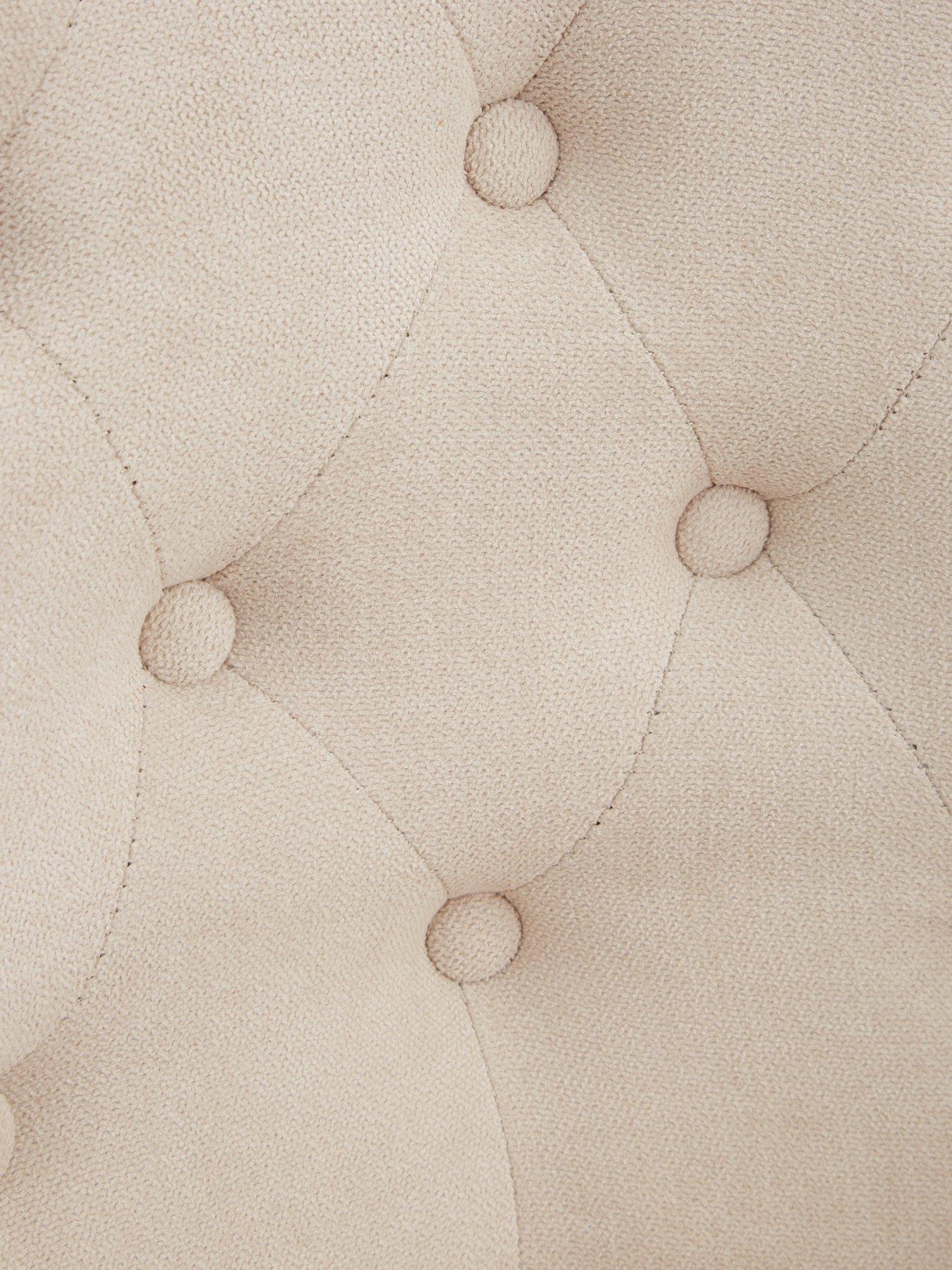 Image 4 of 7 of The Very Collection Warwick Pair of Fabric Bar Stools - Natural/Oak&nbsp;- FSC&reg; Certified