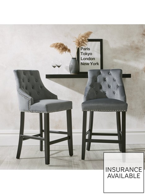 very-home-pair-of-warwick-velvet-bar-stools-charcoalblack