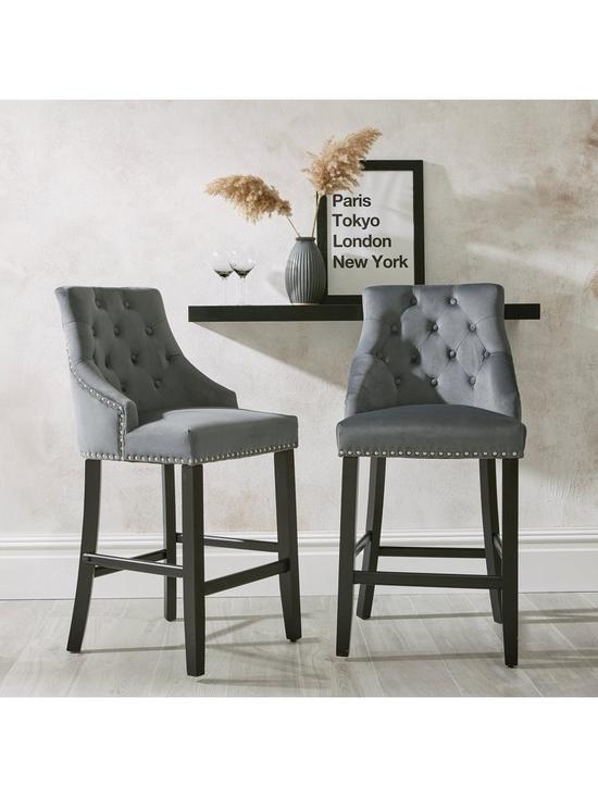 front image of very-home-pair-of-warwick-velvet-bar-stools-charcoalblack