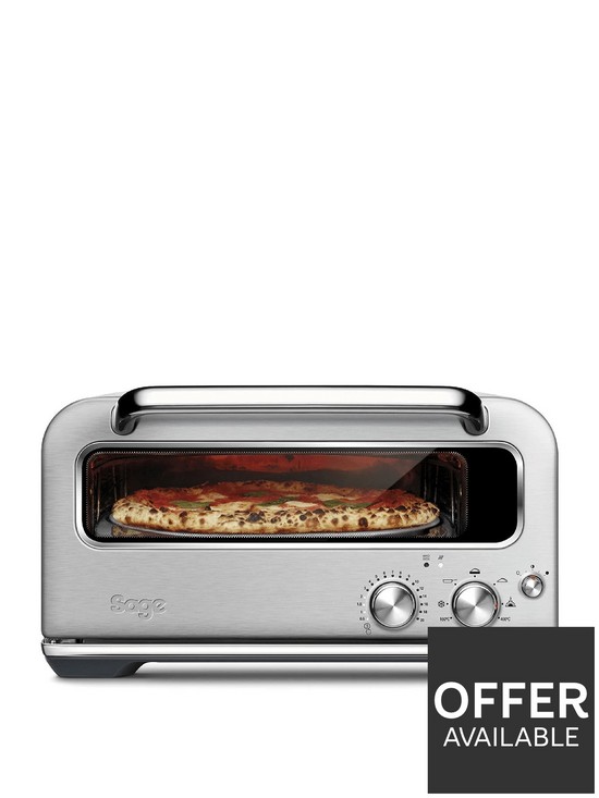 front image of sage-the-smart-oven-pizzaiolo-countertop-pizza-oven