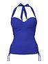  image of pour-moi-soleil-lightly-padded-underwired-multiway-tankini-top-cobalt