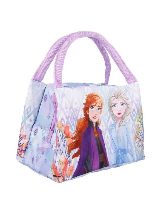 stillFront image of disney-frozen-elsa-anna-carry-handle-insulated-lunch-bag