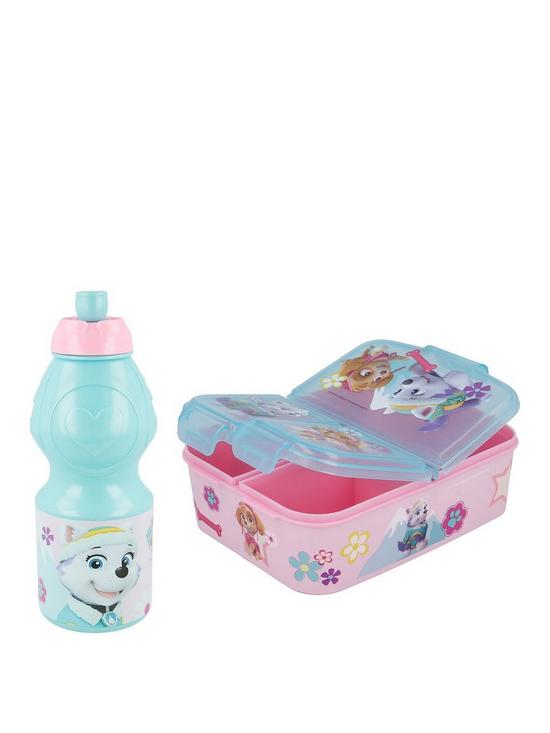 front image of paw-patrol-water-bottle-and-lunch-box