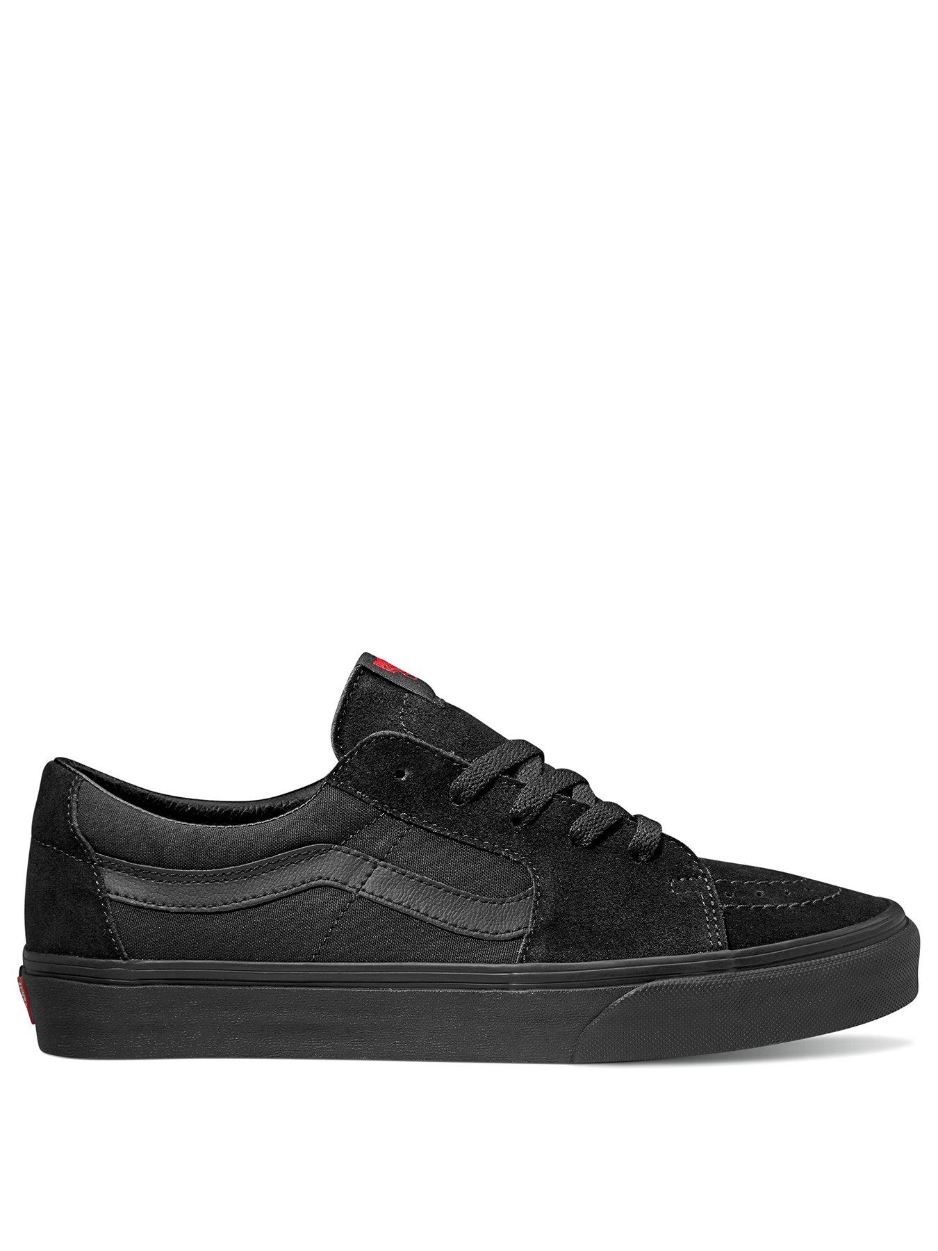 All black vans size on sale 6