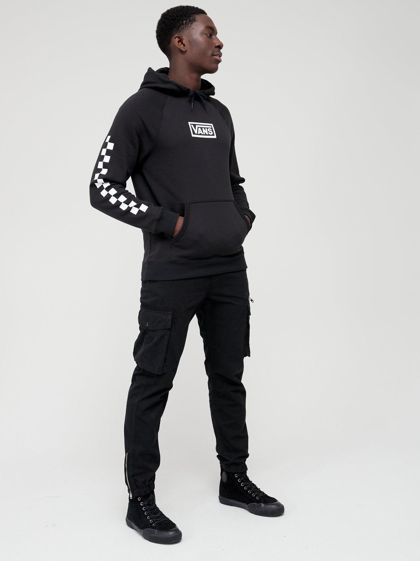 Vans black outlet hoodie mens