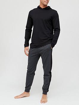 very-man-hooded-t-shirt-ampnbspbottom-set-blacknbsp