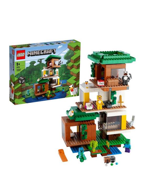 front image of lego-minecraft-the-modern-treehouse