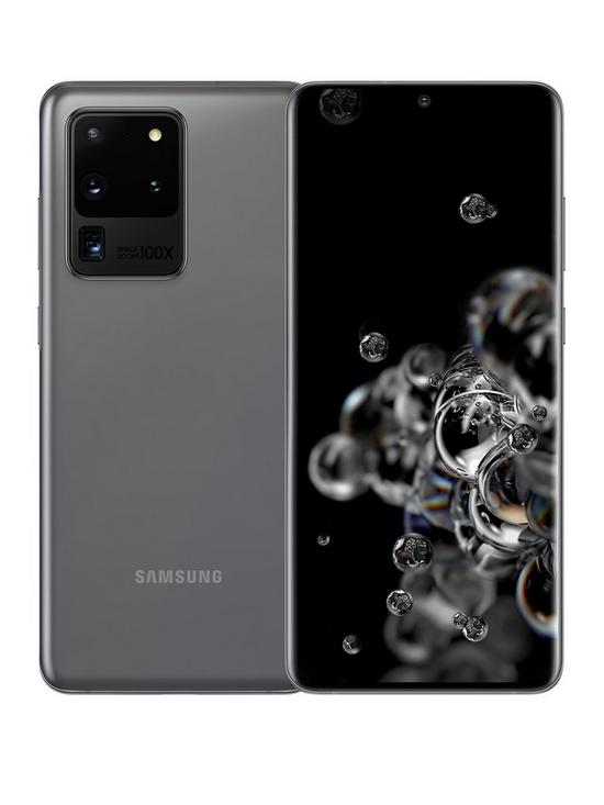 front image of premium-pre-loved-refurbished-samsung-s20-ultra-5g-128gb-cosmic-grey