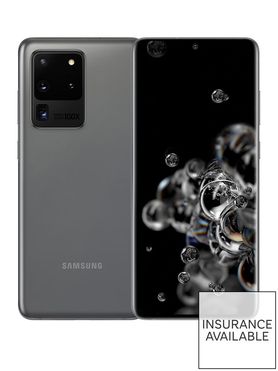 front image of premium-pre-loved-grade-a-samsung-s20-ultra-5g-128gb-cosmic-grey