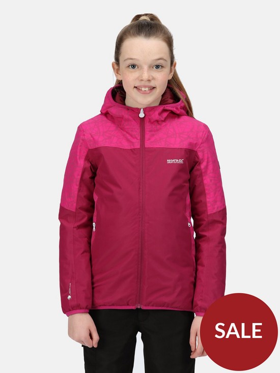 front image of regatta-kids-volcanics-v-waterproof-insulated-jacket-pink