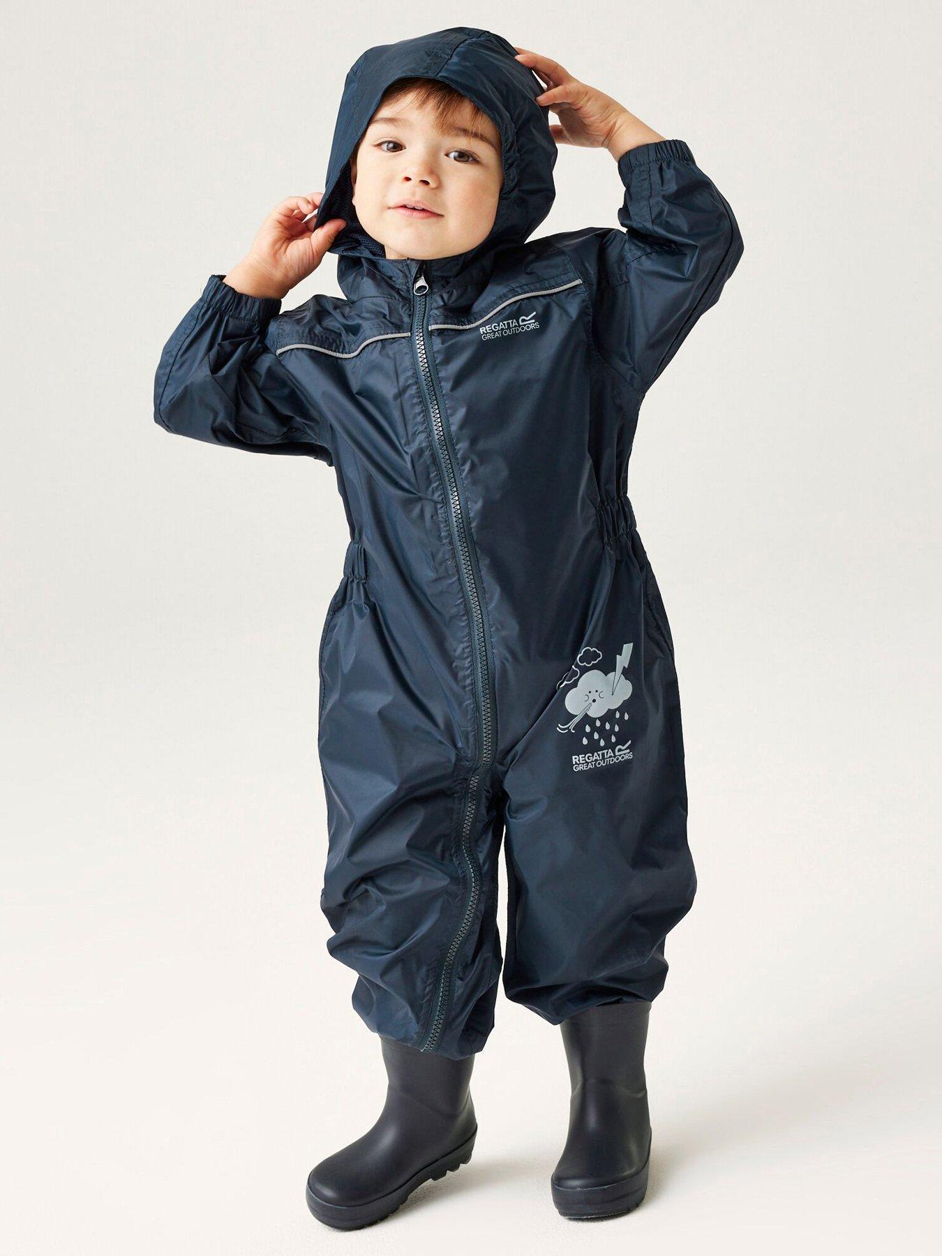 Regatta Kids Puddle Iv Waterproof Oversuit - Navy