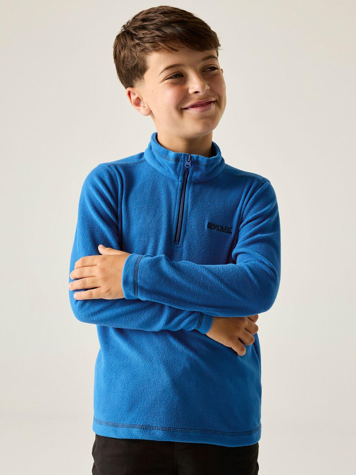 regatta-kids-hot-shot-ii-14-zip-fleece-blue