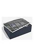  image of stackers-navy-8-piece-watch-box-with-lid