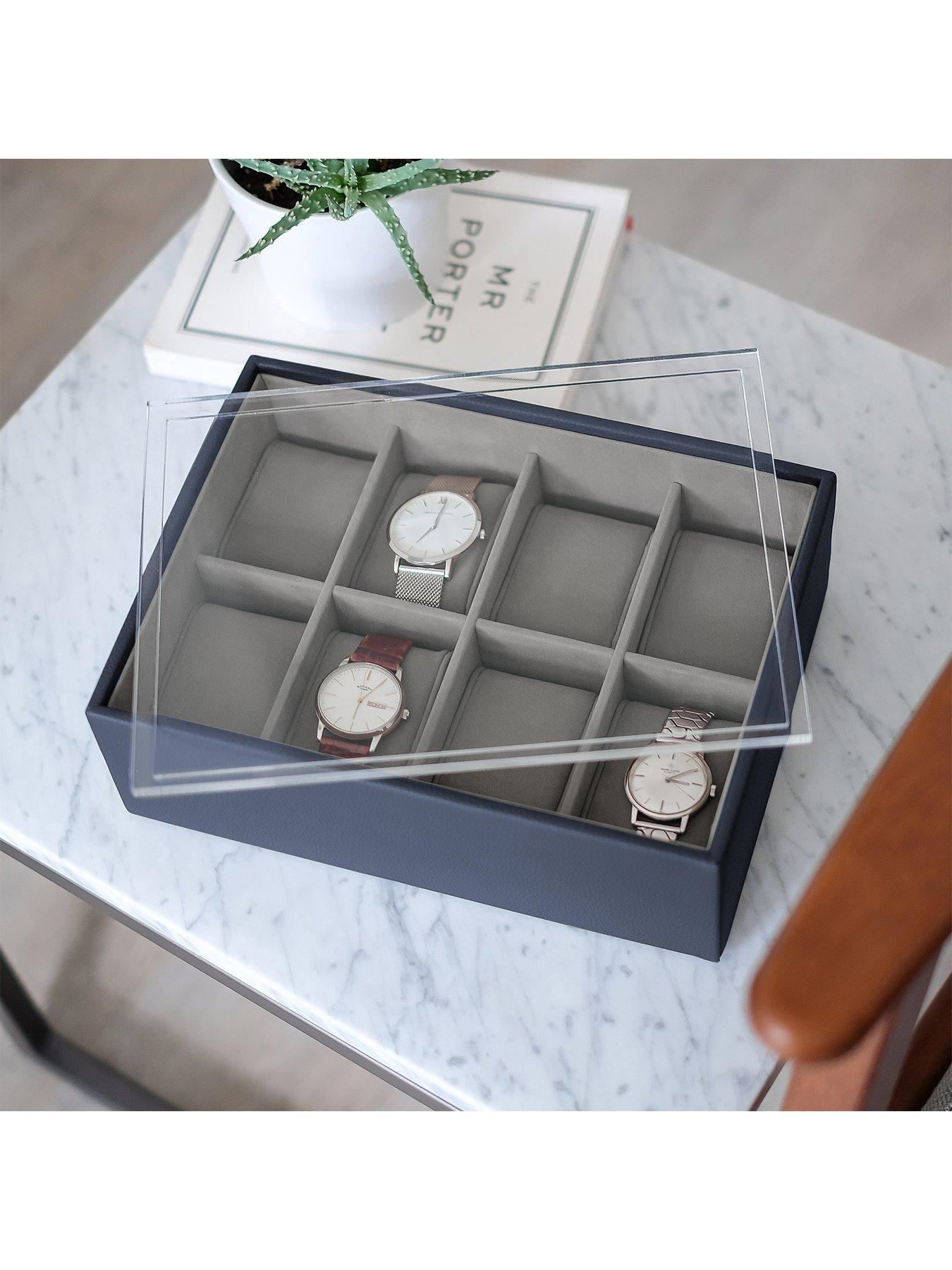 Image 4 of 4 of Stackers 8 Piece Watch Box - Navy