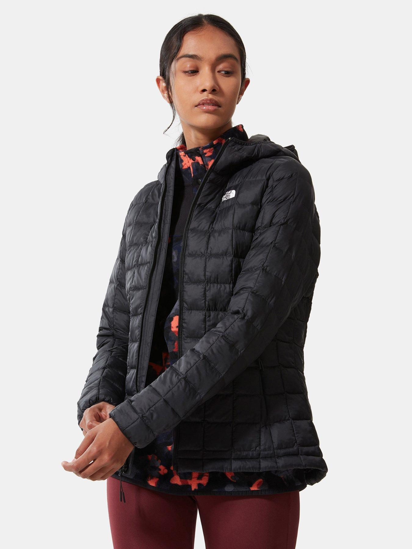 north face black quilted jacket ladies