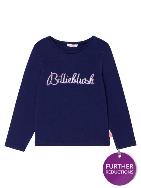 billieblush-girls-logo-long-sleeve-t-shirt-navy