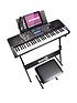 rockjam-61-key-keyboard-piano-superkit-with-keyboard-stand-piano-bench-headphones-keynotes-stickers-amp-simply-piano-appfront
