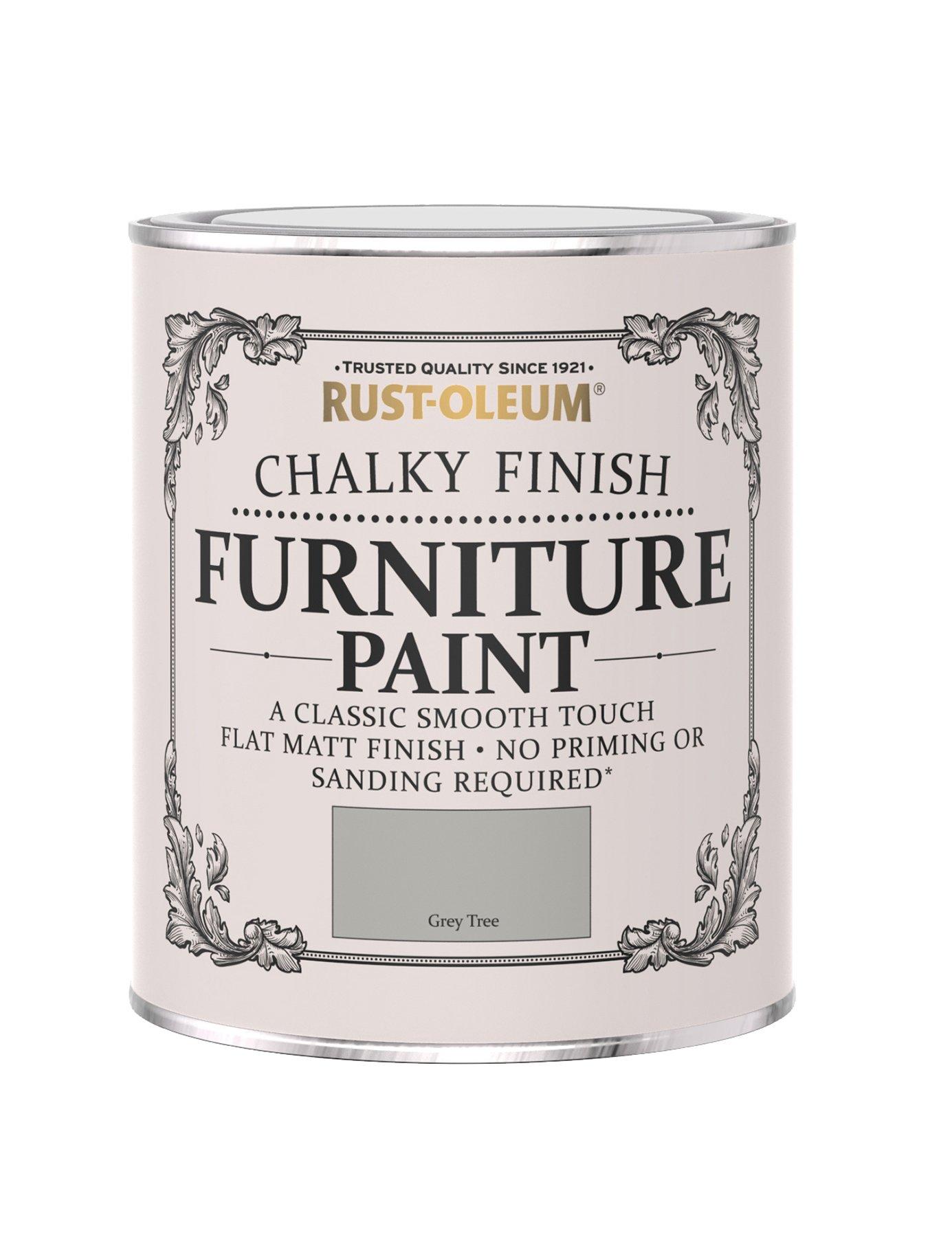 undefined Chalky Finish 750 ml Furniture Paint – Grey Tree