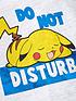  image of pokemon-boys-pokemon-pikachu-do-not-disturb-pyjamas-greybluenbsp