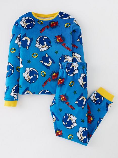 sonic-the-hedgehog-sonic-the-hedgehog-all-over-print-fleece-pyjamas-blueyellownbsp