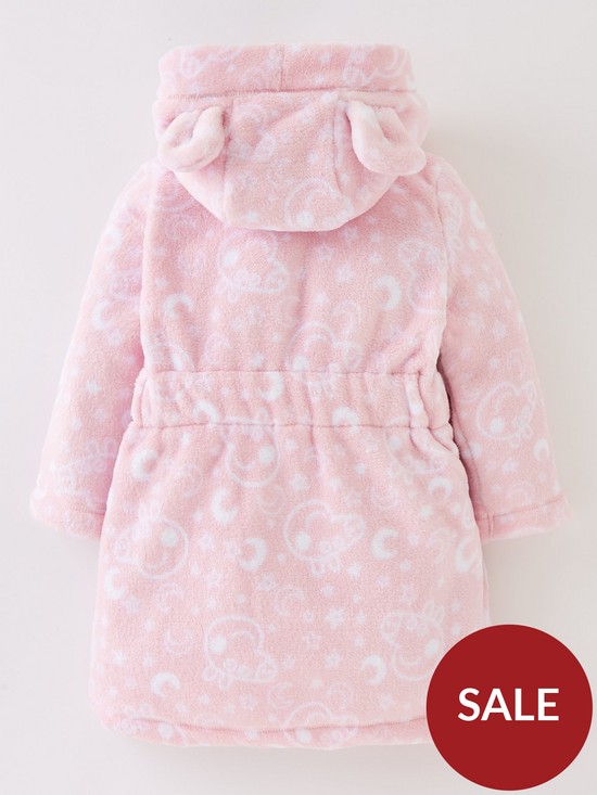 back image of peppa-pig-girls-peppa-pig-dressing-gown-with-bear-add-on-pink