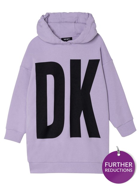 dkny-girls-logo-hooded-sweat-dress-lilac