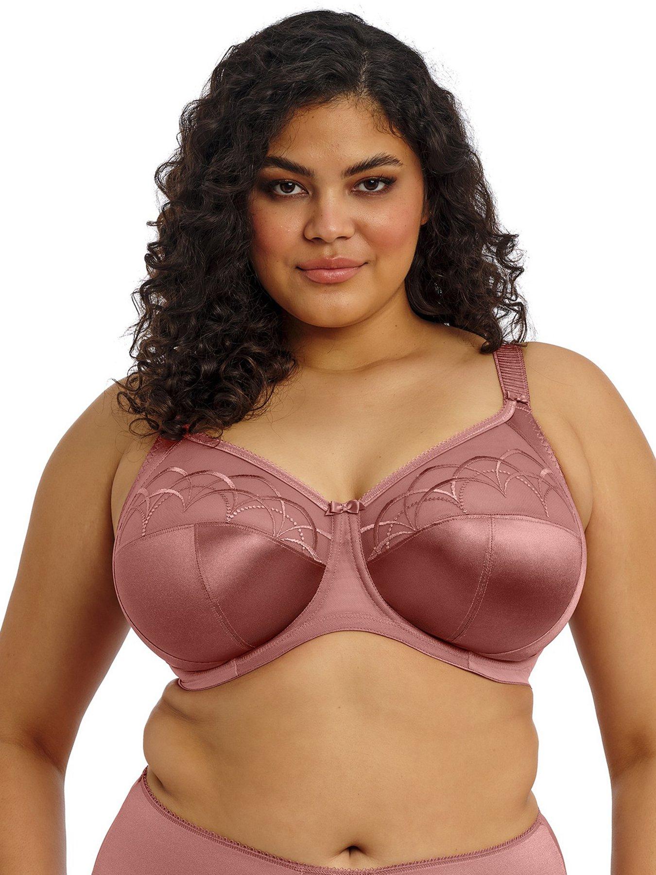 undefined Cate Underwired Support Bra - Rosewood