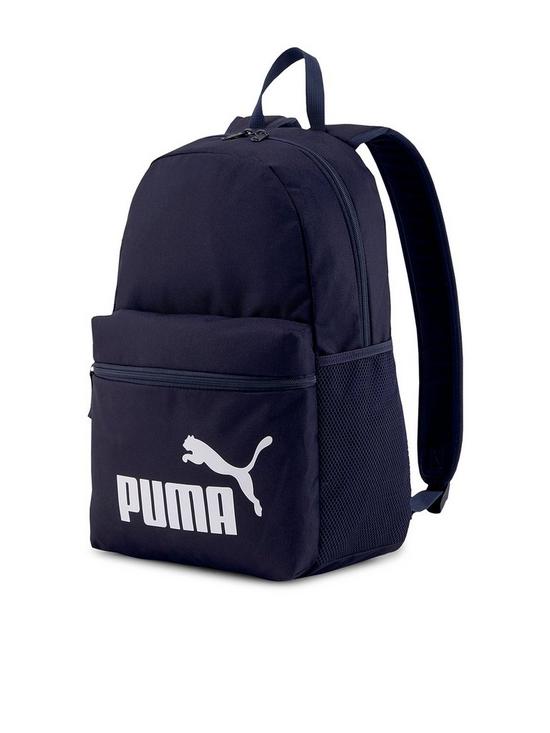 front image of puma-phase-backpack-navy