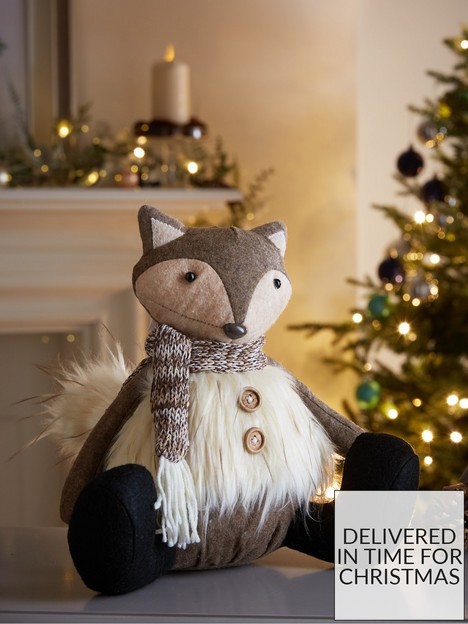 heaven-sends-sitting-fox-in-furry-jumper-christmas-decoration