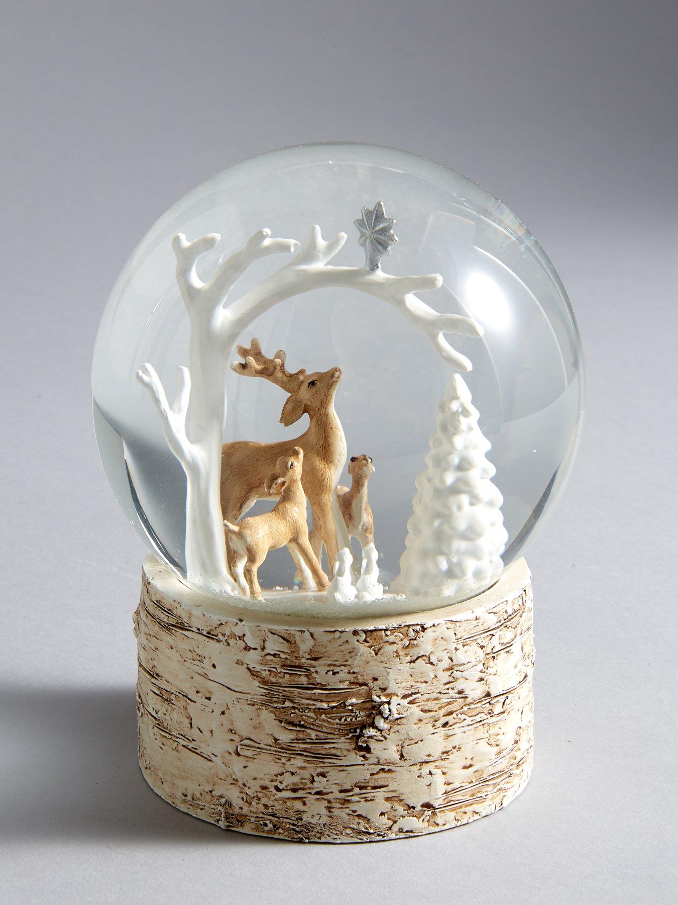 Heaven Sends Deer with Bethlehem Star Snow Globe Christmas Decoration ...