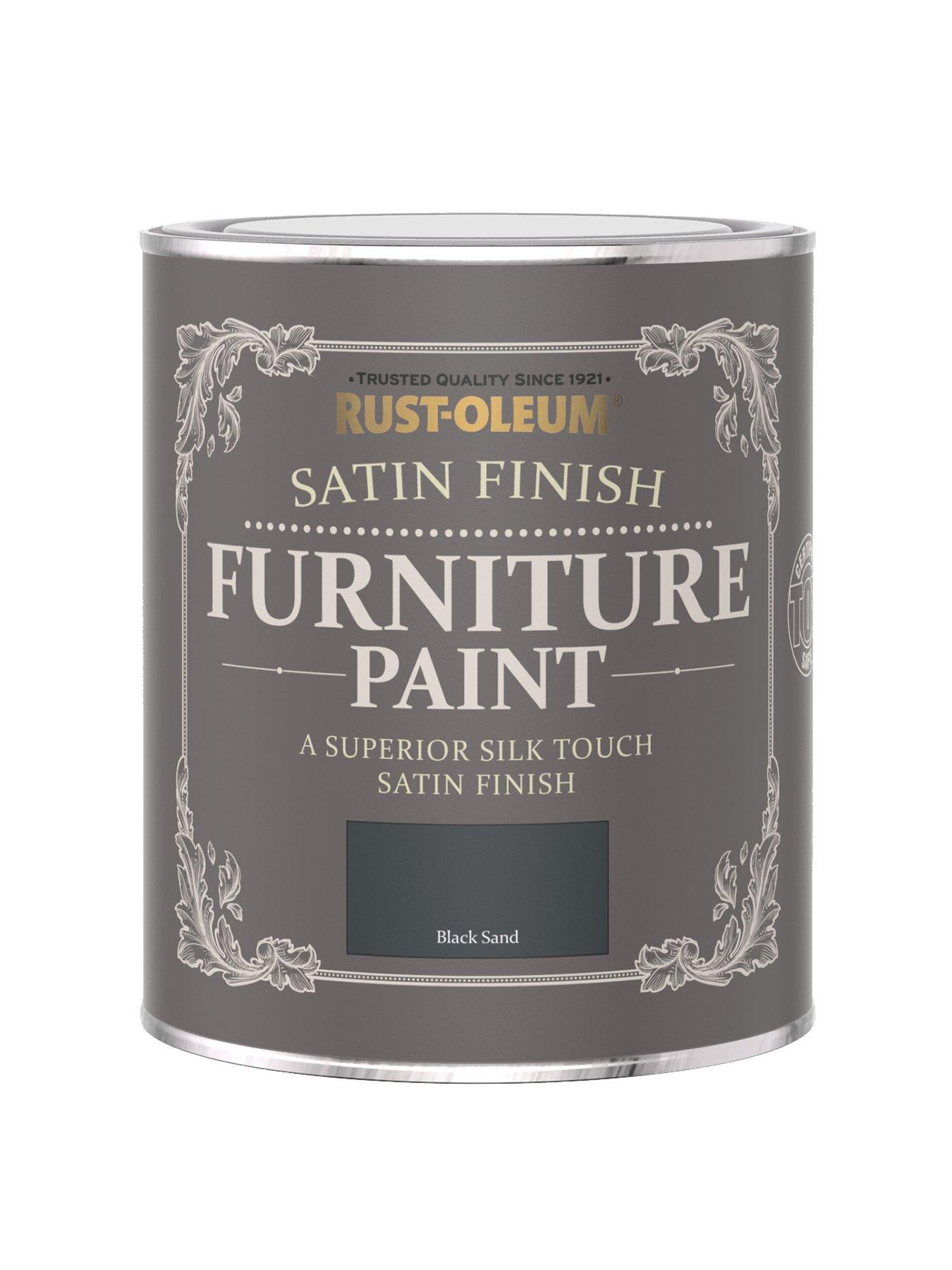 Image 1 of 3 of Rust-Oleum Satin Furniture Paint Black Sand 750ml