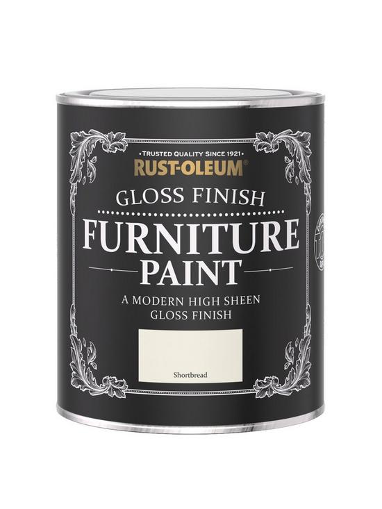 front image of rust-oleum-gloss-finish-750-ml-furniture-paint-ndash-shortbread