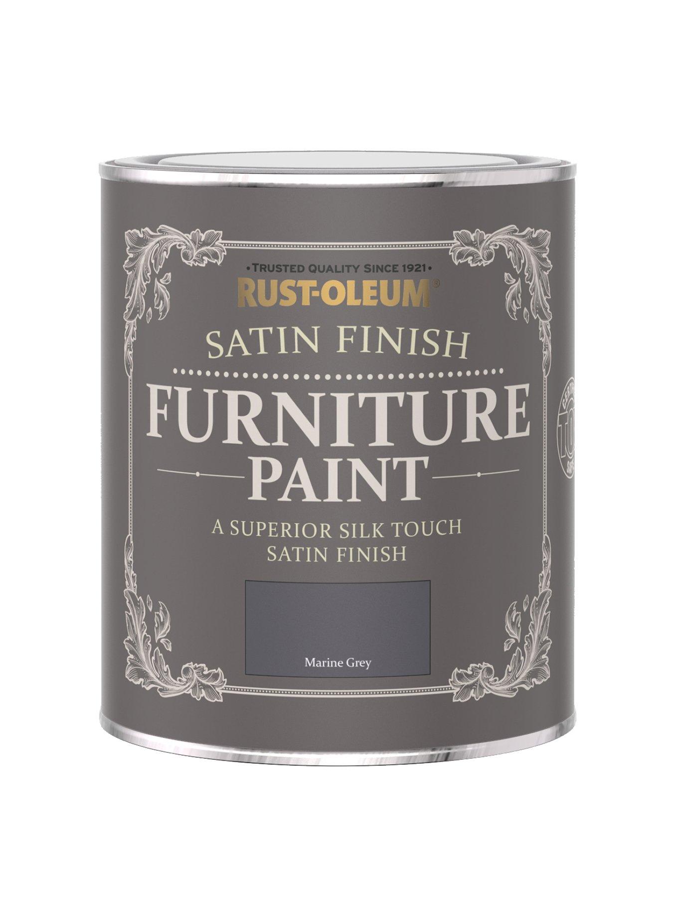 Rust-Oleum Satin Furniture Paint Marine Grey 750ml
