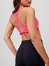  image of under-armour-training-crossback-mid-support-bra-pinkblack