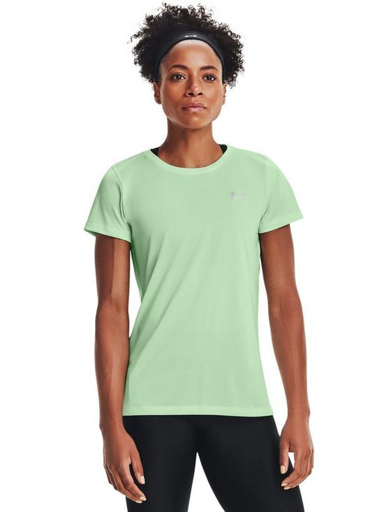 front image of under-armour-training-twistnbsptechtrade-top-greensilver