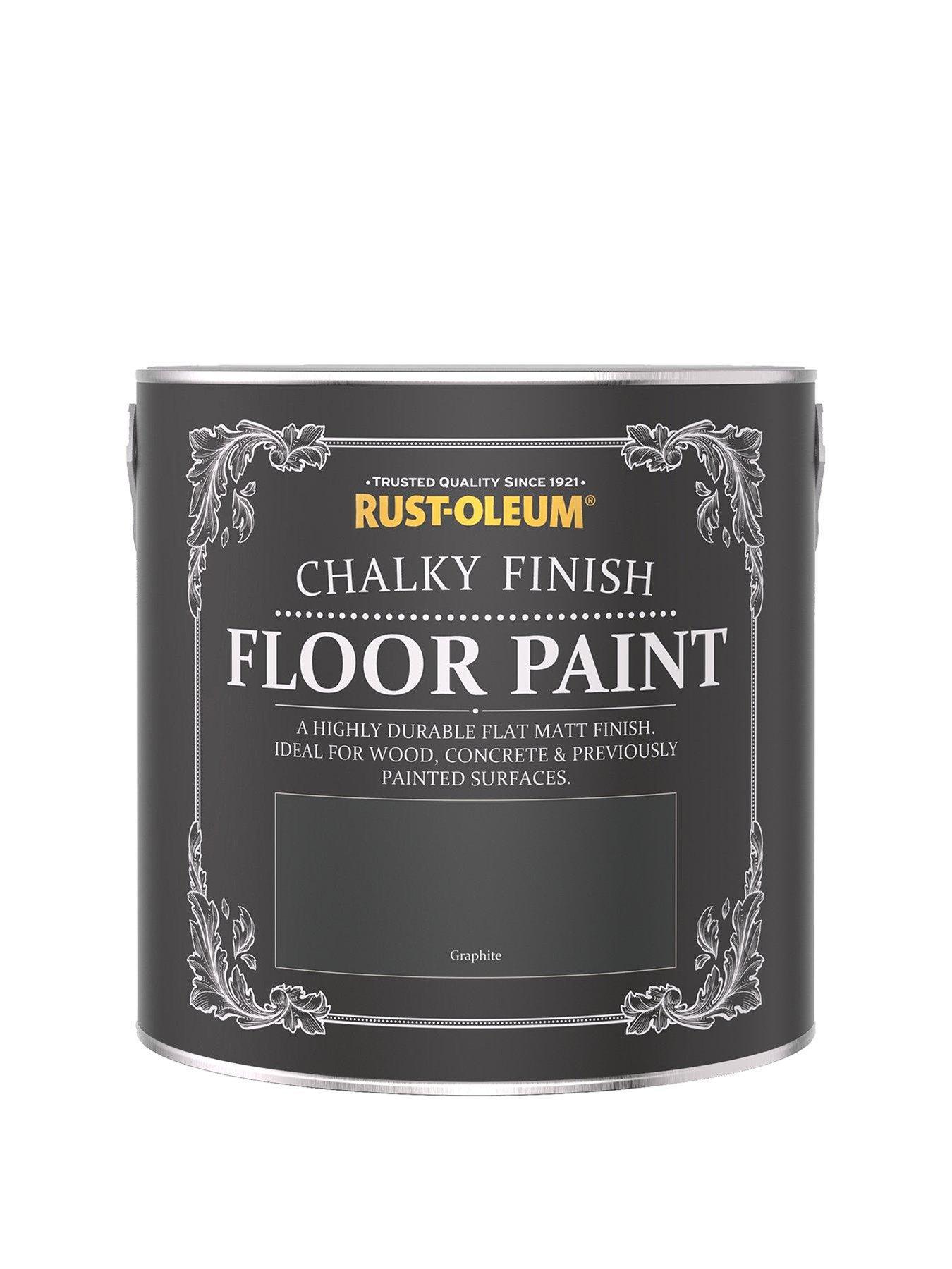 Image 2 of 4 of Rust-Oleum Chalky Floor Paint Graphite 2.5l