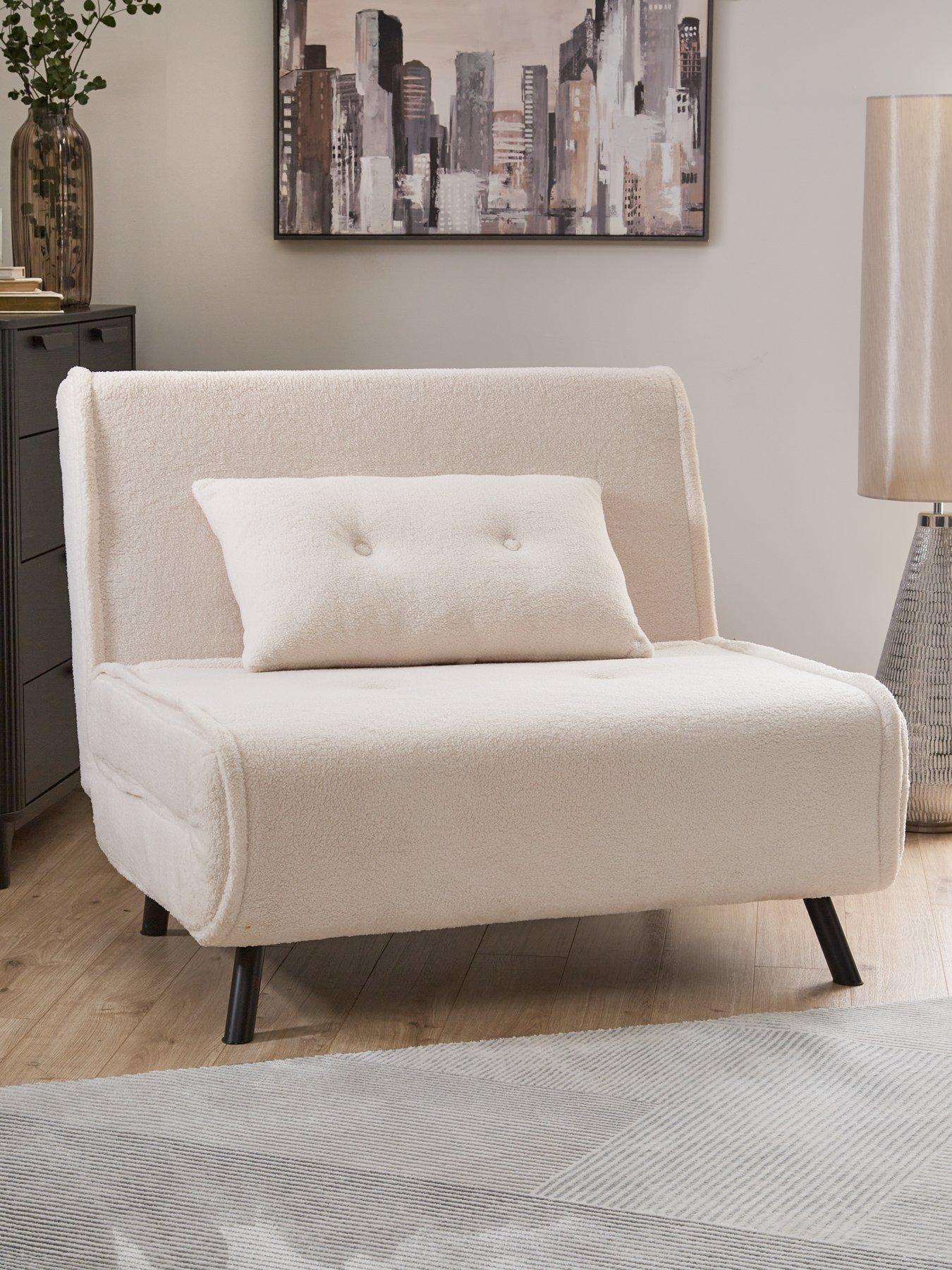 The Very Collection Sherpa Boucle Single Sofa Bed - FSC® Certified