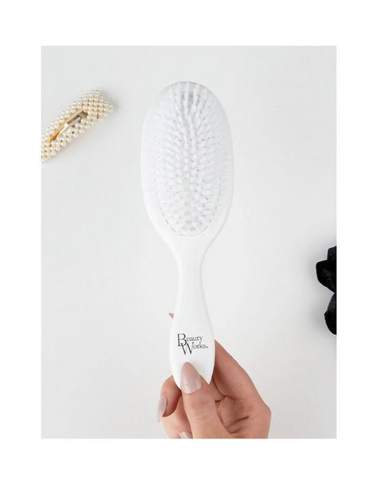 front image of beauty-works-vegan-bristle-brush-with-soft-bristles--129-grams