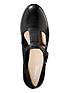  image of clarks-griffin-town-leather-flat-shoe-black