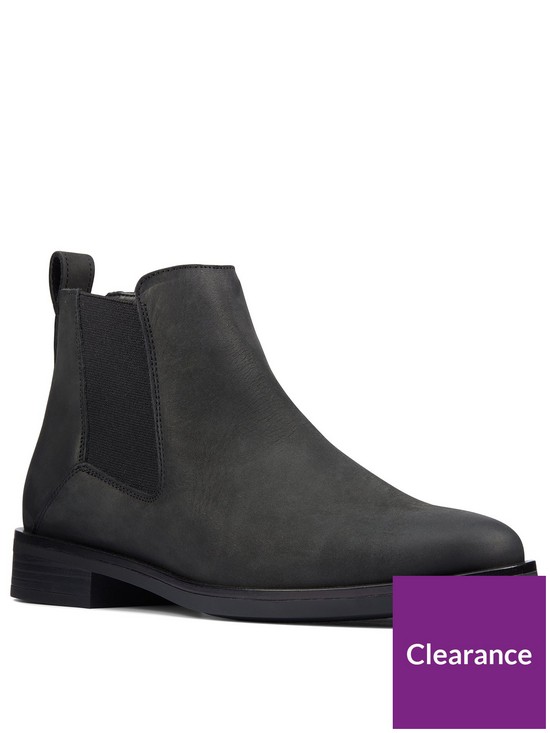 front image of clarks-memi-top-chelsea-ankle-boot