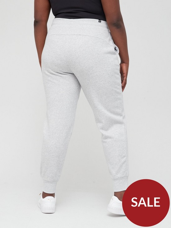 stillFront image of puma-essential-sweatpants-plus-size-grey
