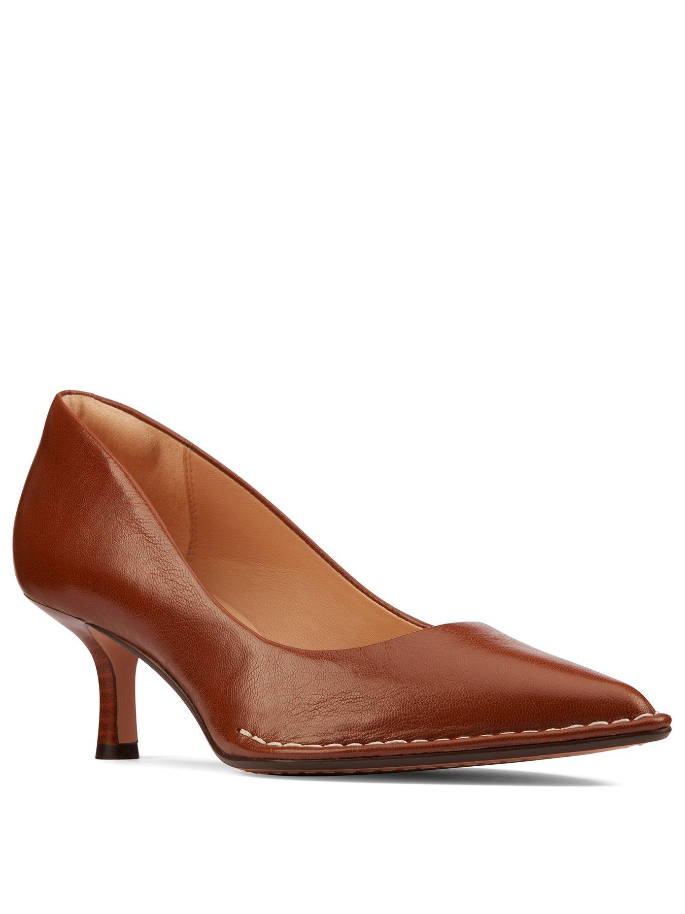 clarks mid heels