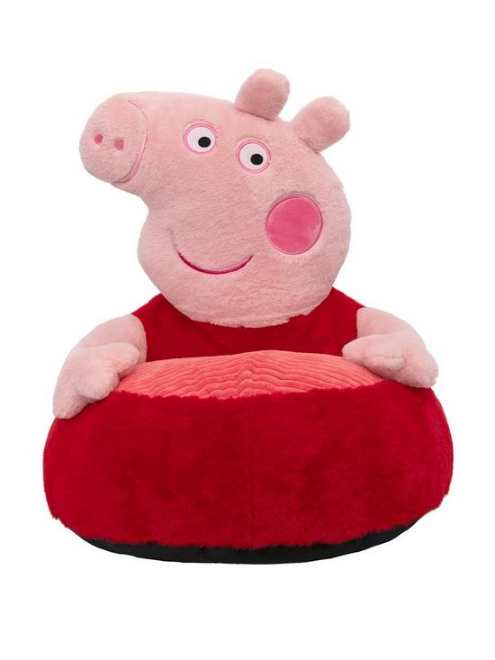 front image of peppa-pig-plush-chair