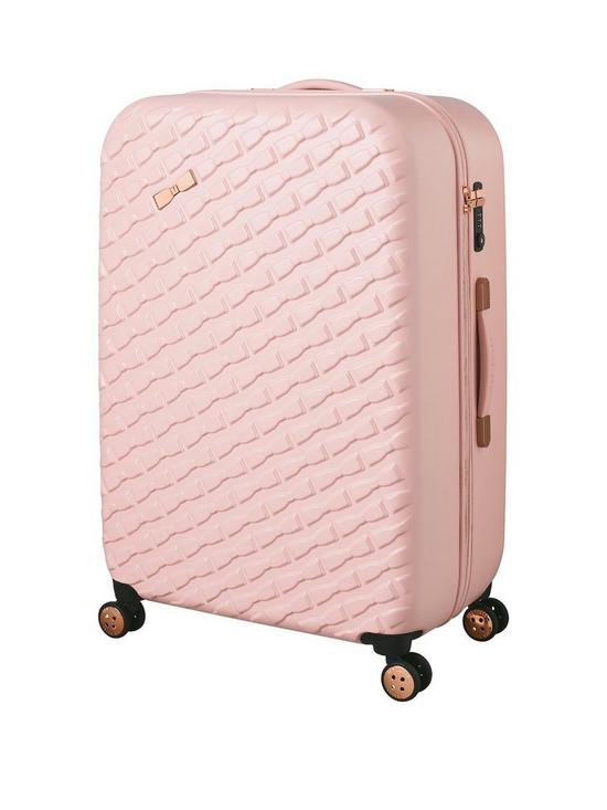 stillFront image of ted-baker-belle-large-trolley-suitcase-pink