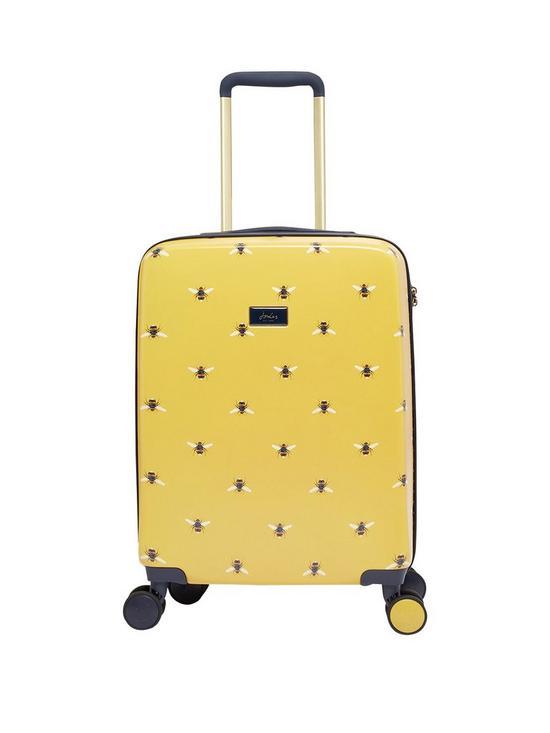 front image of joules-botanical-bee-cabin-trolley-suitcase