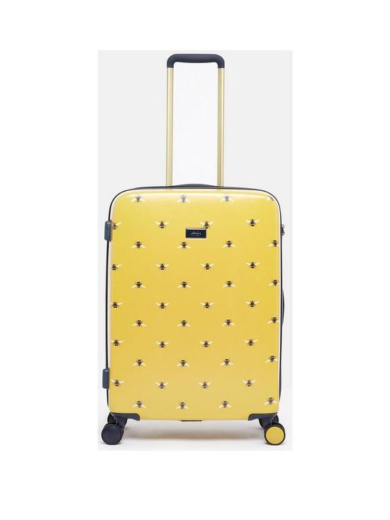 front image of joules-botanical-bee-large-trolley-suitcase