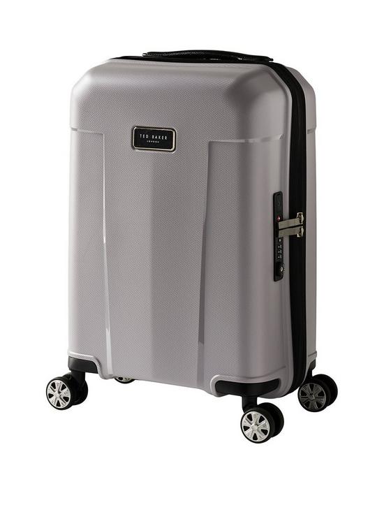 stillFront image of ted-baker-flying-colours-small-suitcase-frost-grey